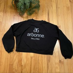 Arbonne • Black crop sweatshirt
